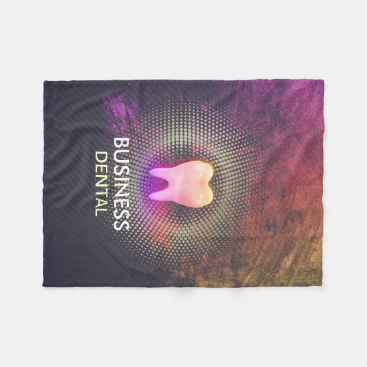 Professionele tandheelkundige tandheelkundige Roos Fleece Deken (Voorkant (Horizontaal))