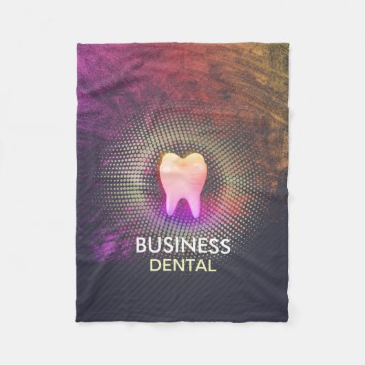 Professionele tandheelkundige tandheelkundige Roos Fleece Deken (Voorkant)