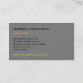 Professionele tapijten en Tegel schoonmaken Logo Visitekaartje (Achterkant)