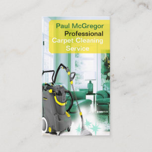 Professionele tapijtreinigingsservice visitekaartje