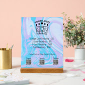 Professionele Tarot Reader Logo Roze prijslijst Acryl Bord (Huwelijk)