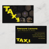 Professionele taxichauffeur en transporteur visitekaartje (Voorkant / Achterkant)