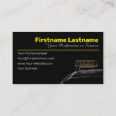 Professionele taxichauffeur en transporteur visitekaartje (Achterkant)