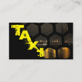 Professionele taxichauffeur en transporteur visitekaartje (Voorkant)