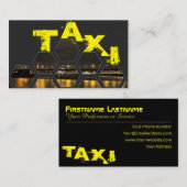 Professionele taxichauffeur visitekaartje (Voorkant / Achterkant)