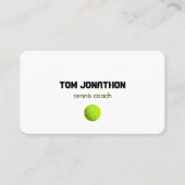 Professionele Tennis Coach Witte Visitekaartje (Voorkant)