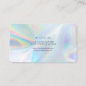 Professionele Tenniscoach Trainer Holografisch Visitekaartje (Achterkant)