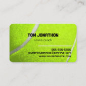 professionele tenniscoach visitekaartje (Achterkant)