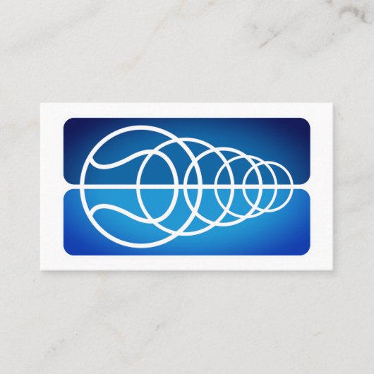 Professionele tenniscoach visitekaartje sjabloon (Voorkant)