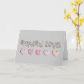 Professionele therapeut HEARTS-ontwerp Kaart (Gele Bloem)