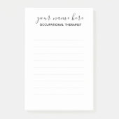 Professionele therapeutische Post It Notes - Large (Voorkant)