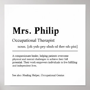 Professionele Therapie Gepersonaliseerde Gift Poster