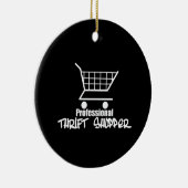 Professionele Thrift Shopper Keramisch Ornament (Rechts)