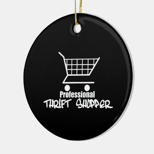 Professionele Thrift Shopper Keramisch Ornament (Links)