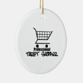 Professionele Thrift Shopper Keramisch Ornament (Rechts)