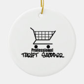 Professionele Thrift Shopper Keramisch Ornament (Voorkant)