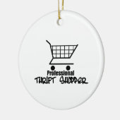 Professionele Thrift Shopper Keramisch Ornament (Links)
