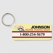 Professionele thuisinspectiedienst sleutelhanger (Achterkant)