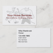 Professionele thuisservices visitekaartje (Voorkant / Achterkant)