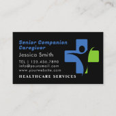 Professionele thuiszorgmedewerker visitekaartje (Voorkant)