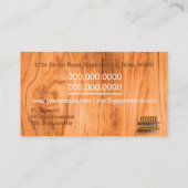 Professionele timmerwerktuigen visitekaartje (Achterkant)