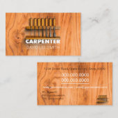 Professionele timmerwerktuigen visitekaartje (Voorkant / Achterkant)