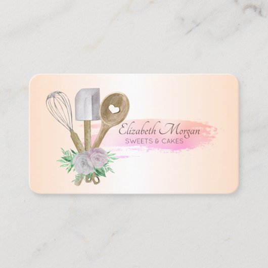 Professionele tools voor penseelbakkerij in pensee visitekaartje (Voorkant)