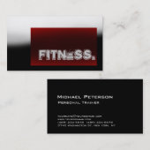 Professionele trainer Red Grey Visitekaartje (Voorkant / Achterkant)