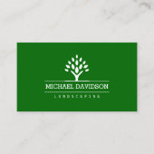 Professionele Tree Landscaping Logo Visitekaartje (Voorkant)
