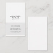 Professionele Trendy Eenvoudige Sjabloon Elegant M Visitekaartje (Voorkant / Achterkant)