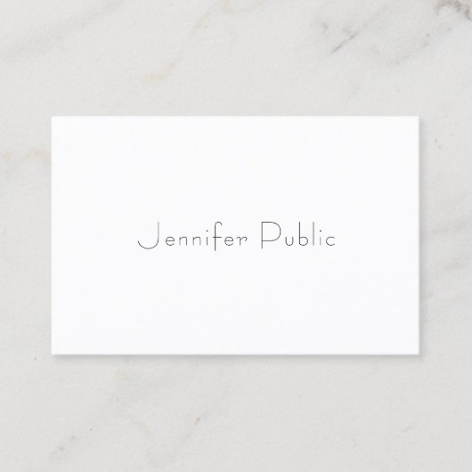 Professionele Trendy Elegant Eenvoudige Sjabloon M Visitekaartje (Voorkant)