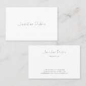 Professionele Trendy Elegant Eenvoudige Sjabloon M Visitekaartje (Voorkant / Achterkant)