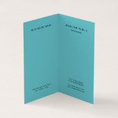 Professionele trendy elegante kleuren monogrammed visitekaartje (Binnen)