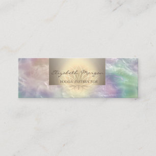 Professionele Trendy Lotus Holografische Parel Mini Visitekaartje
