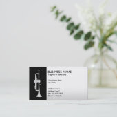 professionele trompet visitekaartje (Staand voorkant)