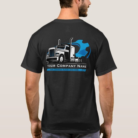Professionele Trucking bedrijf reparatie T-shirt (Achterkant)