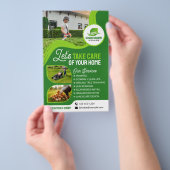 Professionele Tuinaanleg Verzorging Gazononderhoud Flyer (Hand)