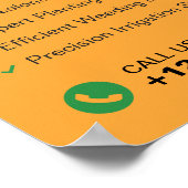 Professionele tuindiensten, landschapsarchitectuur poster (Hoek)