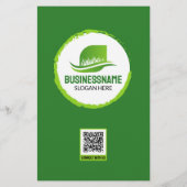 Professionele Tuinieren Landscaping Lawn Care Mow Flyer (Achterkant)