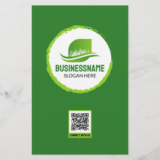 Professionele Tuinieren Landscaping Lawn Care Mow Flyer (Achterkant)