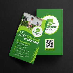 Professionele Tuinieren Landscaping Lawn Care Mow Visitekaartje