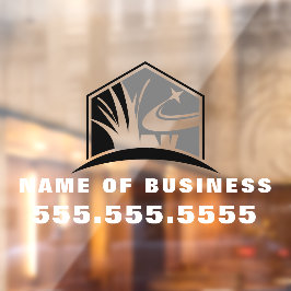 Professionele Tuinieren Lawn Care Landscaping Raamsticker