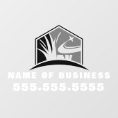 Professionele Tuinieren Lawn Care Landscaping Raamsticker (Vel)