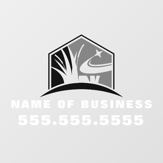 Professionele Tuinieren Lawn Care Landscaping Raamsticker (Vel)