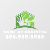 Professionele Tuinieren Lawn Care Landscaping Raamsticker (Vel)