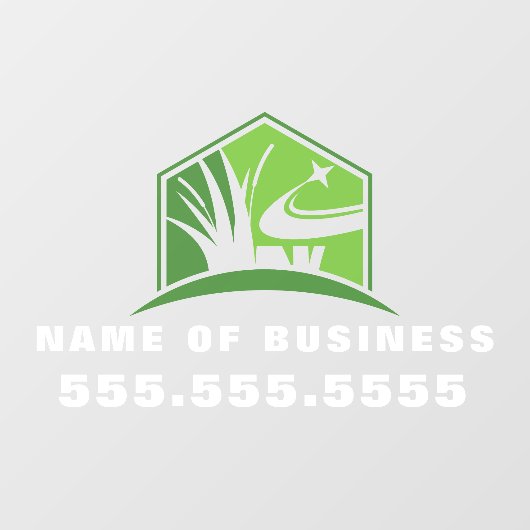 Professionele Tuinieren Lawn Care Landscaping Raamsticker (Vel)