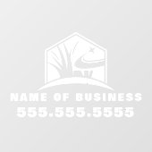 Professionele Tuinieren Lawn Care Landscaping Raamsticker (Vel)