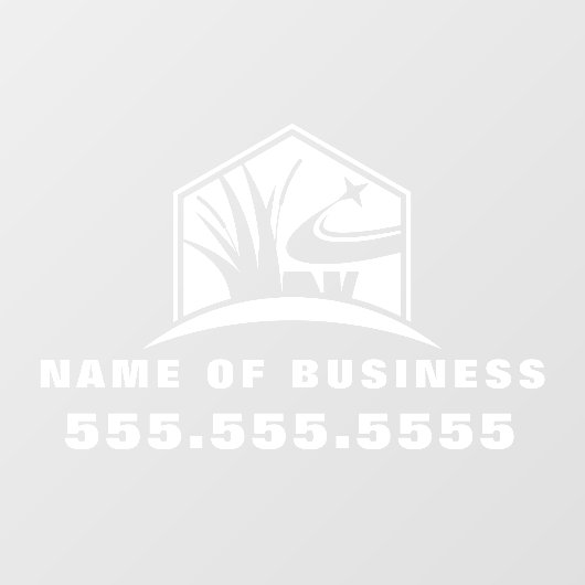 Professionele Tuinieren Lawn Care Landscaping Raamsticker (Vel)