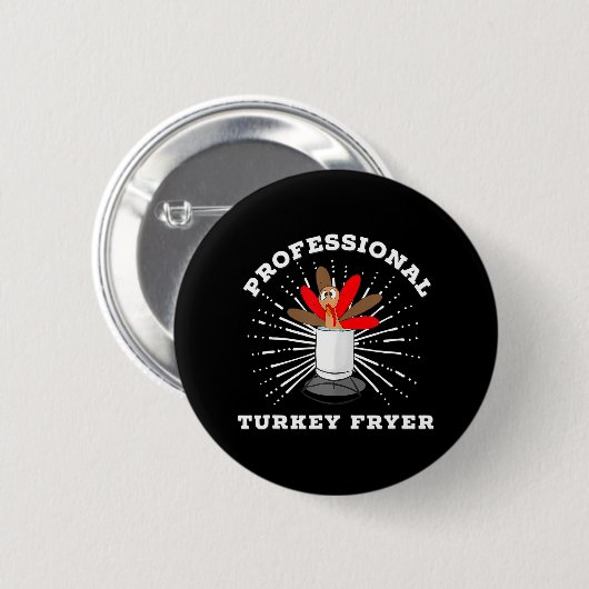 Professionele Turkije Friteuse Kampioen Ronde Button 5,7 Cm (Voorkant /achterkant)