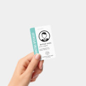 Professionele turquoise badge voor kantoor of bedr (Handheld)